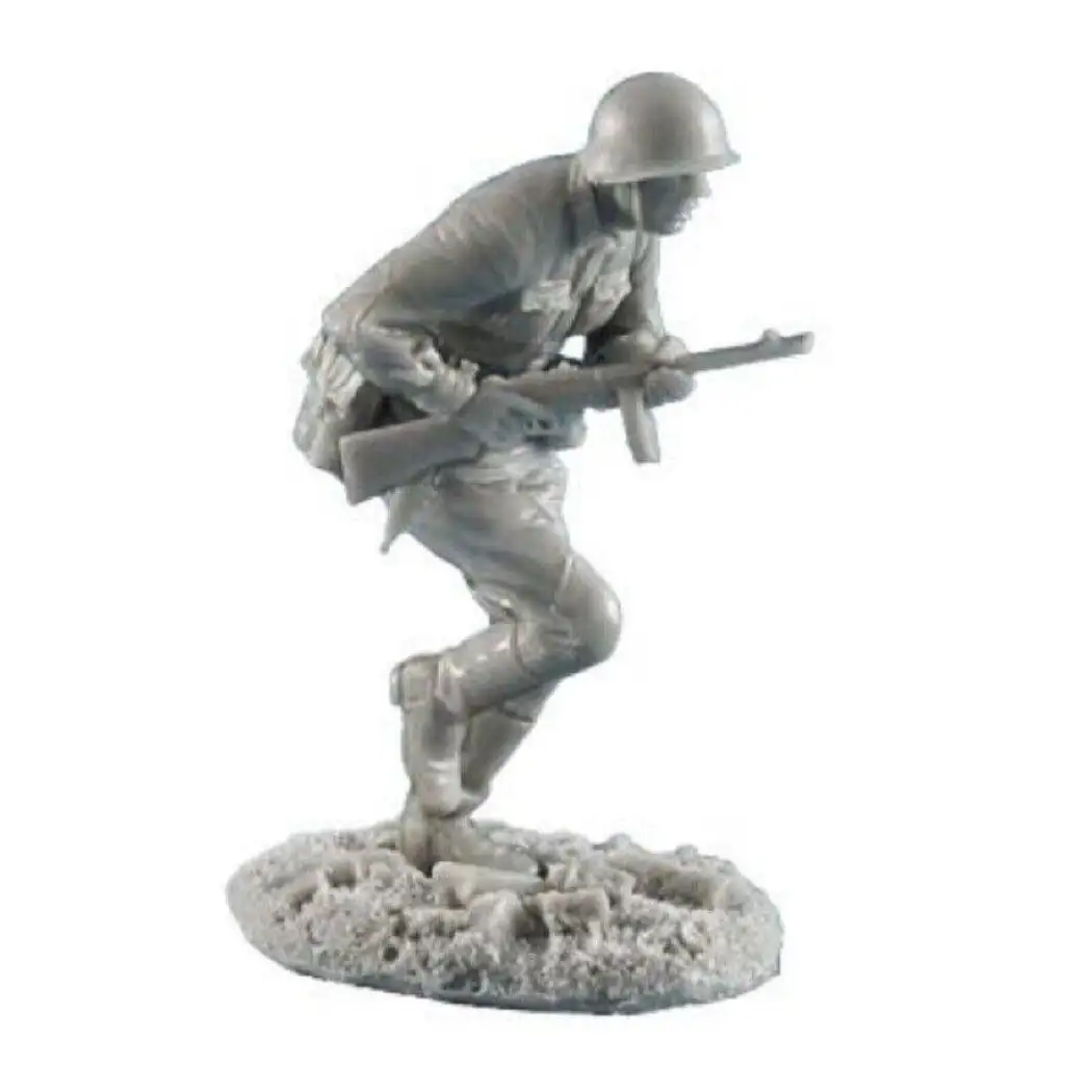 1/35 Resin Model Kit Soviet Soldier Infantryman Rush WW2 Unpainted - Model-Fan-Store