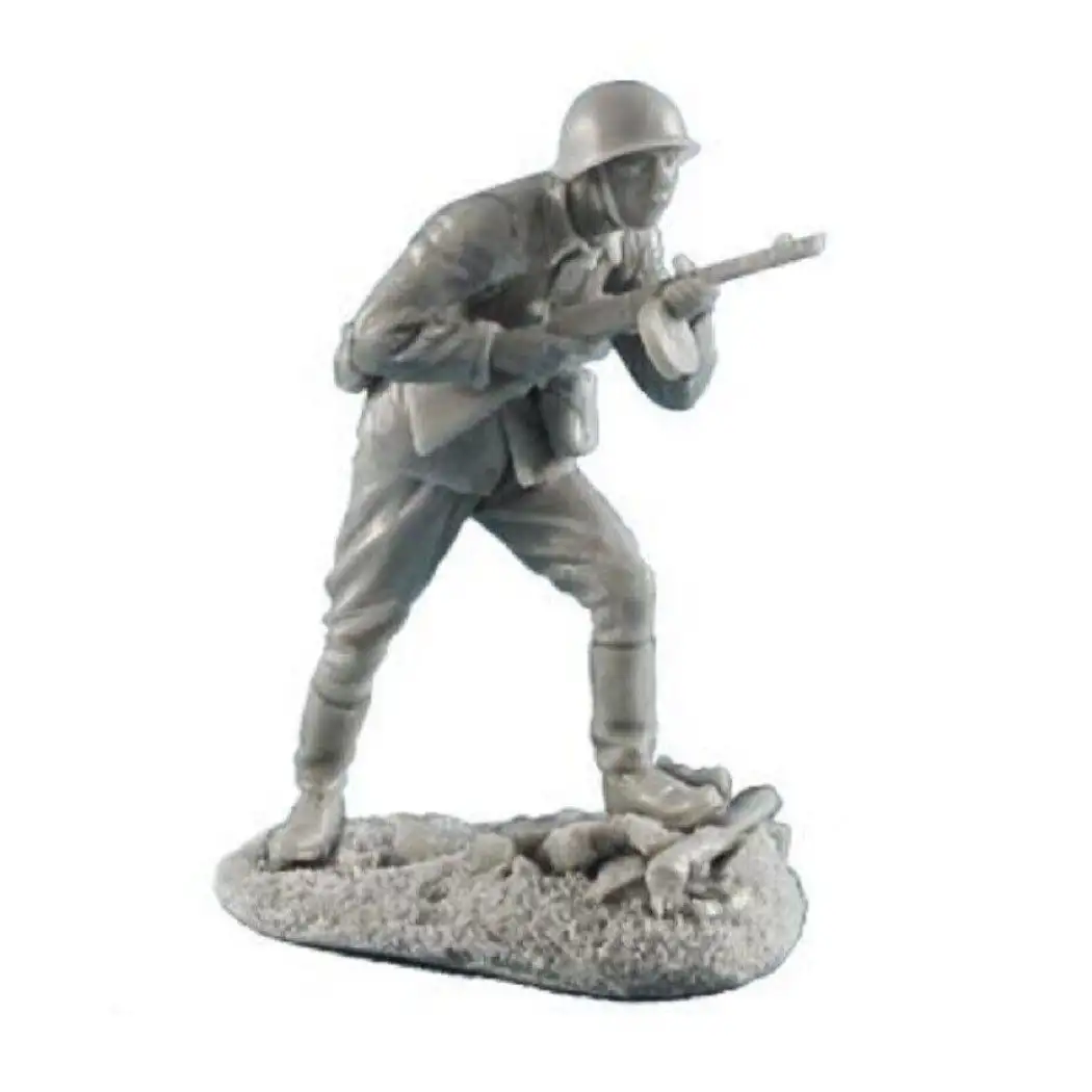 1/35 Resin Model Kit Soviet Soldier Infantryman Shooting Position WW2 Unpainted - Model-Fan-Store