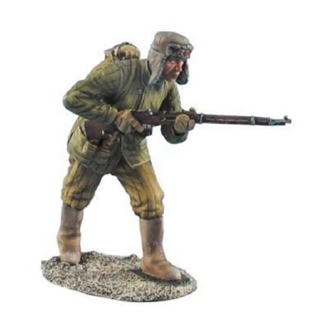 1/35 Resin Model Kit Soviet Soldier Infantryman Shooting Position WW2 Unpainted - Model-Fan-Store