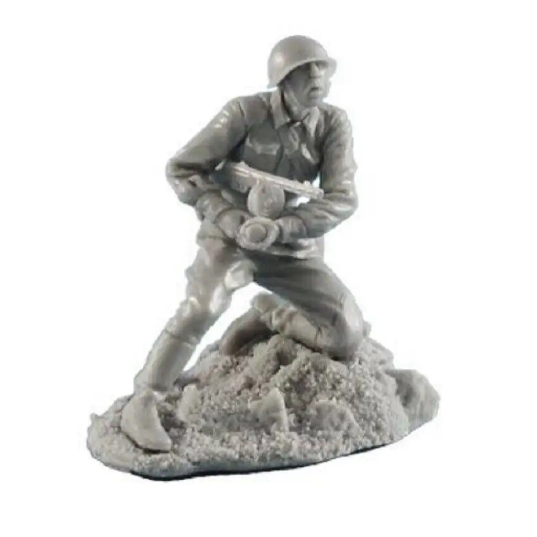 1/35 Resin Model Kit Soviet Soldier Infantryman Shooting Position WW2 Unpainted - Model-Fan-Store