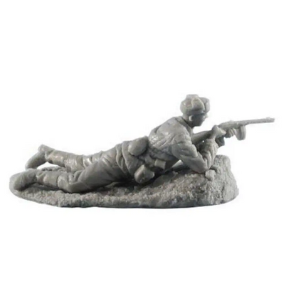 1/35 Resin Model Kit Soviet Soldier Infantryman Shooting Position WW2 Unpainted - Model-Fan-Store