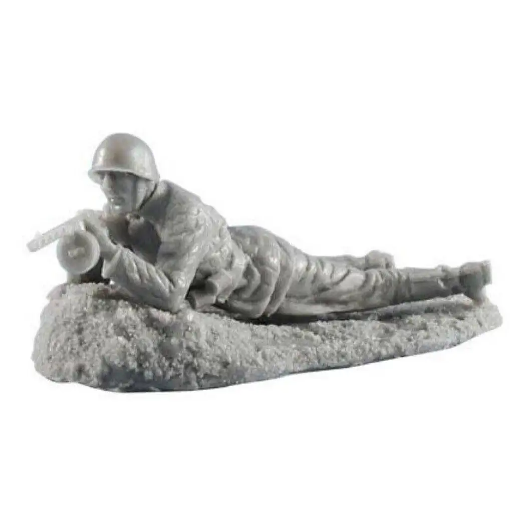 1/35 Resin Model Kit Soviet Soldier Infantryman Shooting Position WW2 Unpainted - Model-Fan-Store