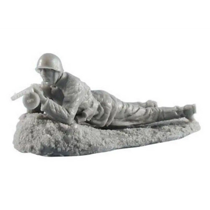 1/35 Resin Model Kit Soviet Soldier Infantryman Shooting Position WW2 Unpainted - Model-Fan-Store