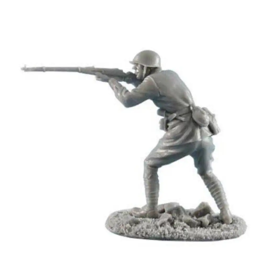 1/35 Resin Model Kit Soviet Soldier Infantryman Shooting Position WW2 Unpainted - Model-Fan-Store