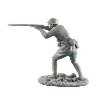 1/35 Resin Model Kit Soviet Soldier Infantryman Shooting Position WW2 Unpainted - Model-Fan-Store