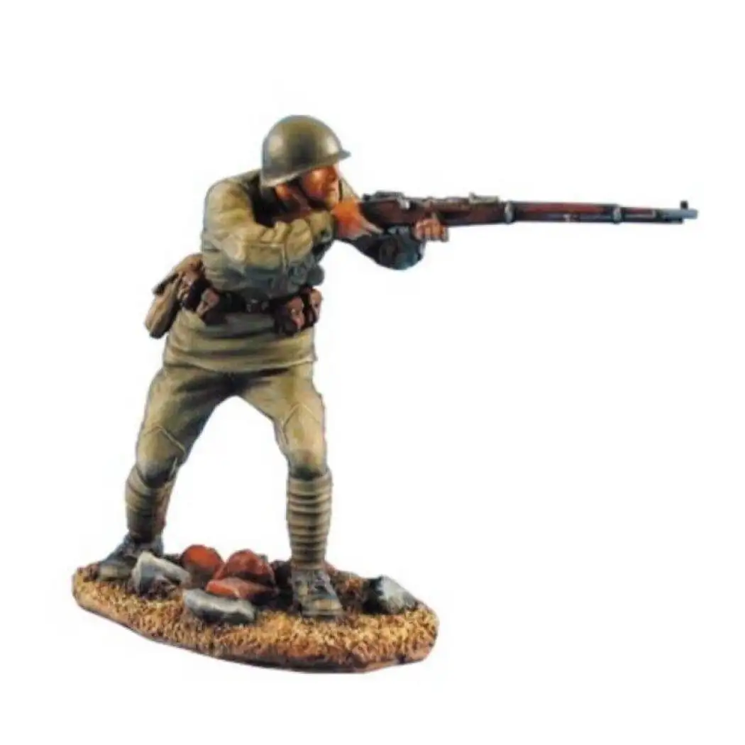 1/35 Resin Model Kit Soviet Soldier Infantryman Shooting Position WW2 Unpainted - Model-Fan-Store