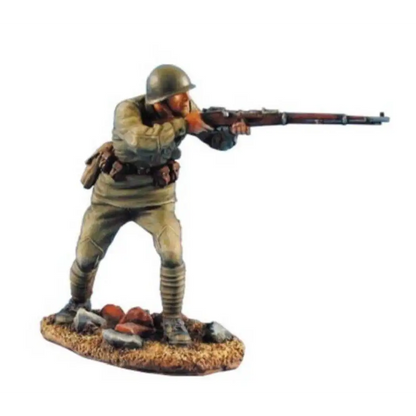 1/35 Resin Model Kit Soviet Soldier Infantryman Shooting Position WW2 Unpainted - Model-Fan-Store