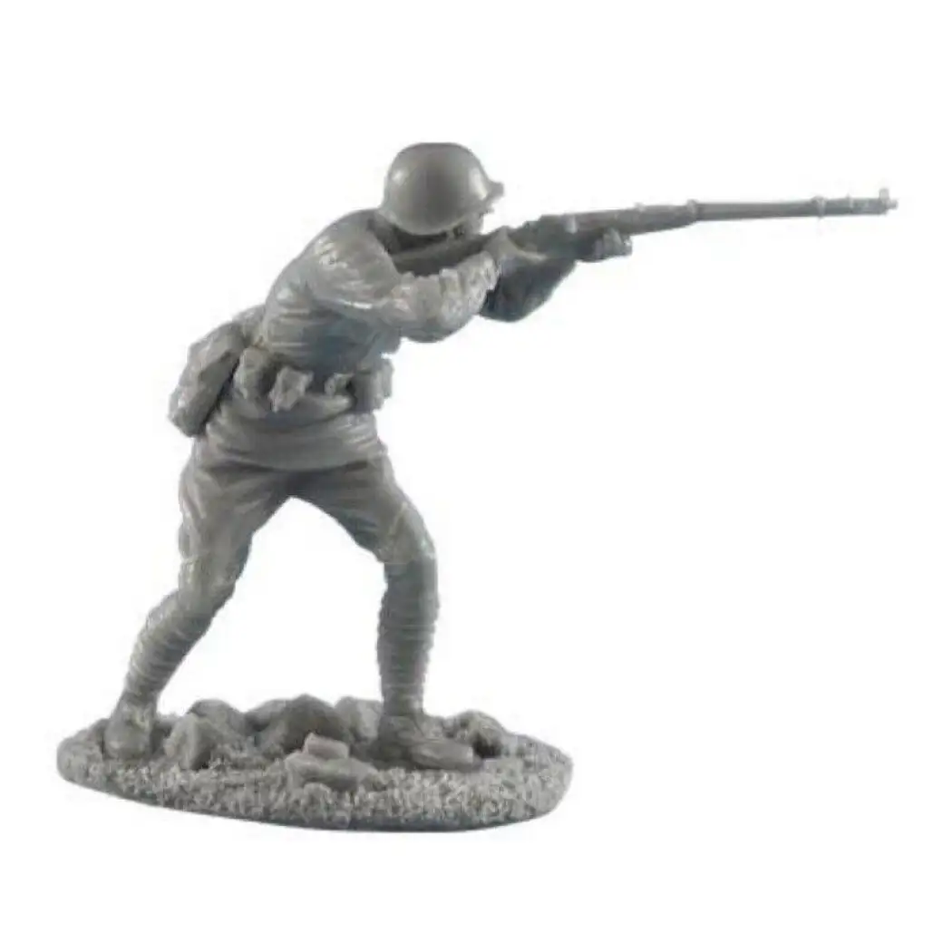 1/35 Resin Model Kit Soviet Soldier Infantryman Shooting Position WW2 Unpainted - Model-Fan-Store