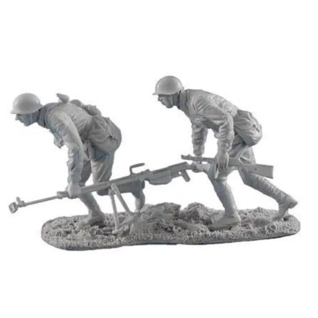 1/35 Resin Model Kit Soviet Soldiers Machine Gunners WW2 Unpainted - Model-Fan-Store