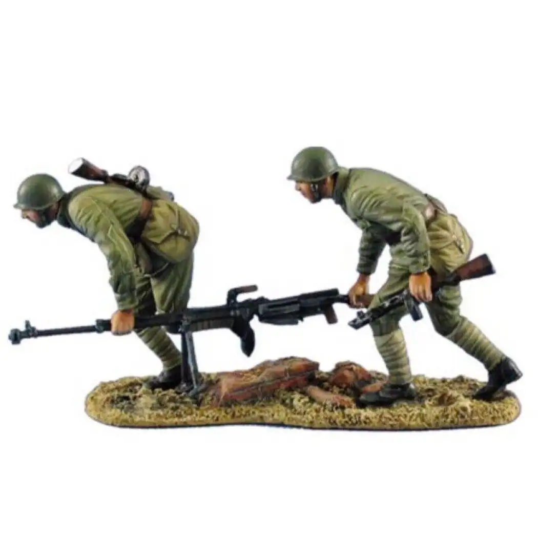 1/35 Resin Model Kit Soviet Soldiers Machine Gunners WW2 Unpainted - Model-Fan-Store