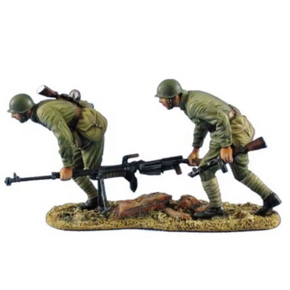 1/35 Resin Model Kit Soviet Soldiers Machine Gunners WW2 Unpainted - Model-Fan-Store