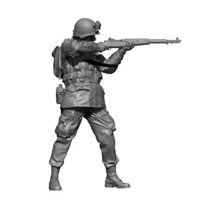 1/35 Resin Model Kit US Army Paratrooper Soldier WW2 Unpainted - Model-Fan-Store