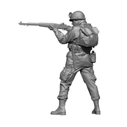 1/35 Resin Model Kit US Army Paratrooper Soldier WW2 Unpainted - Model-Fan-Store