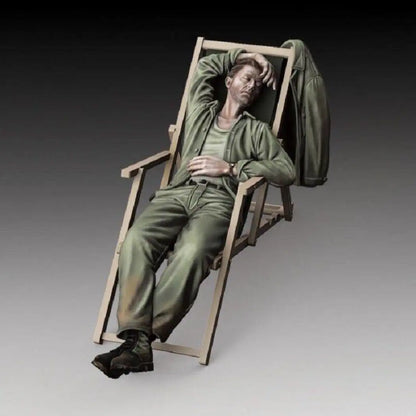 1/35 Resin Model Kit US Army Soldier Sleep WW2 Unpainted - Model-Fan-Store