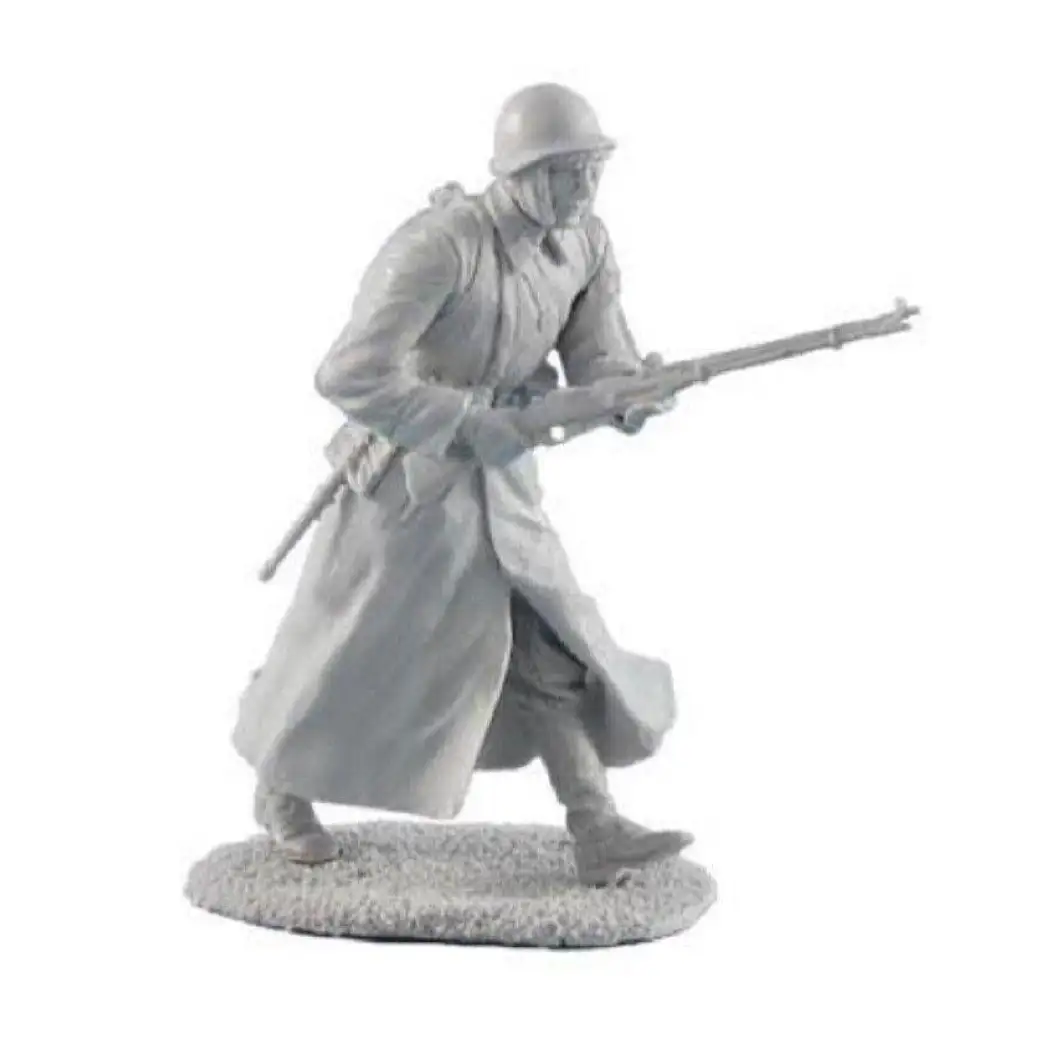 1/35 Resin Model Kit Winter Soviet Soldier Infantrymaan WW2 Unpainted - Model-Fan-Store