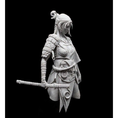 1/9 BUST 115mm Resin Model Kit Asian Beautiful Girl Kunoichi Unpainted - Model-Fan-Store