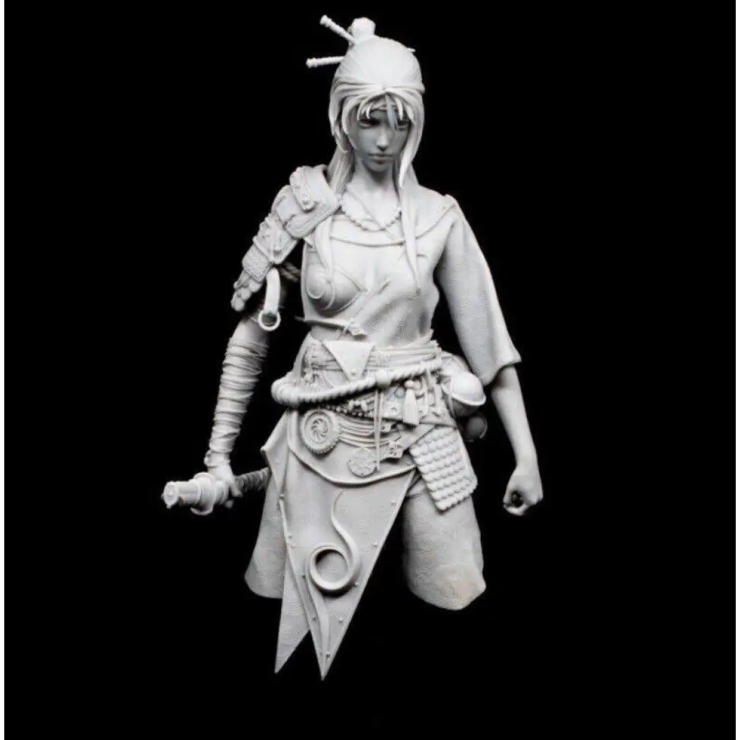 1/9 BUST 115mm Resin Model Kit Asian Beautiful Girl Kunoichi Unpainted - Model-Fan-Store