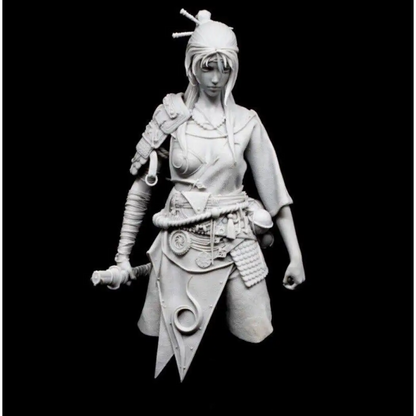 1/9 BUST 115mm Resin Model Kit Asian Beautiful Girl Kunoichi Unpainted - Model-Fan-Store