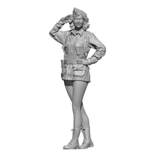 1/9 Resin Model Kit German Soldier Beautiful Girl WW2 Pin Up Unpainted - Model-Fan-Store
