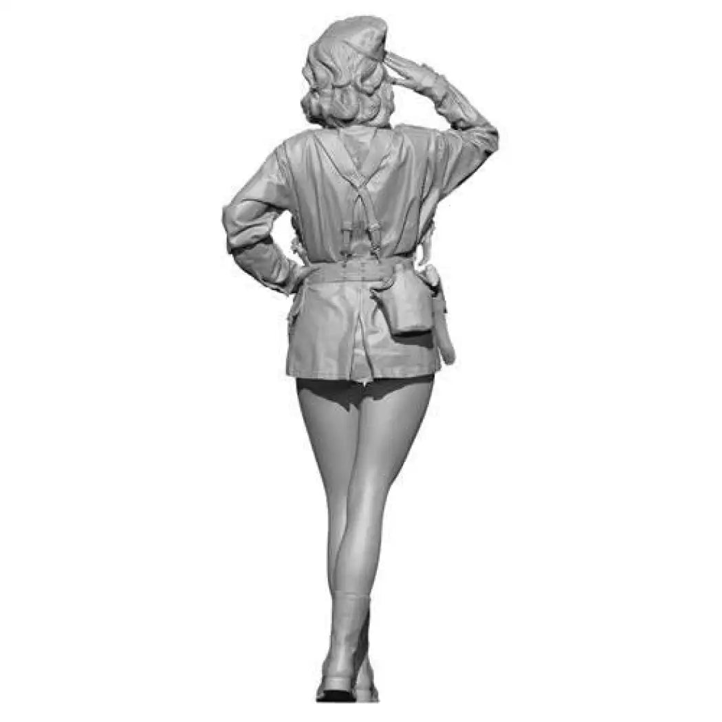 1/9 Resin Model Kit German Soldier Beautiful Girl WW2 Pin Up Unpainted - Model-Fan-Store