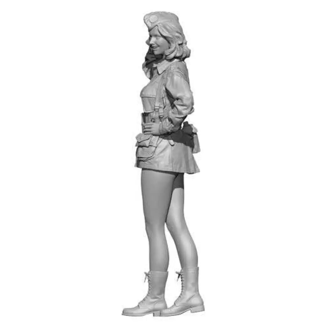 1/9 Resin Model Kit German Soldier Beautiful Girl WW2 Pin Up Unpainted - Model-Fan-Store