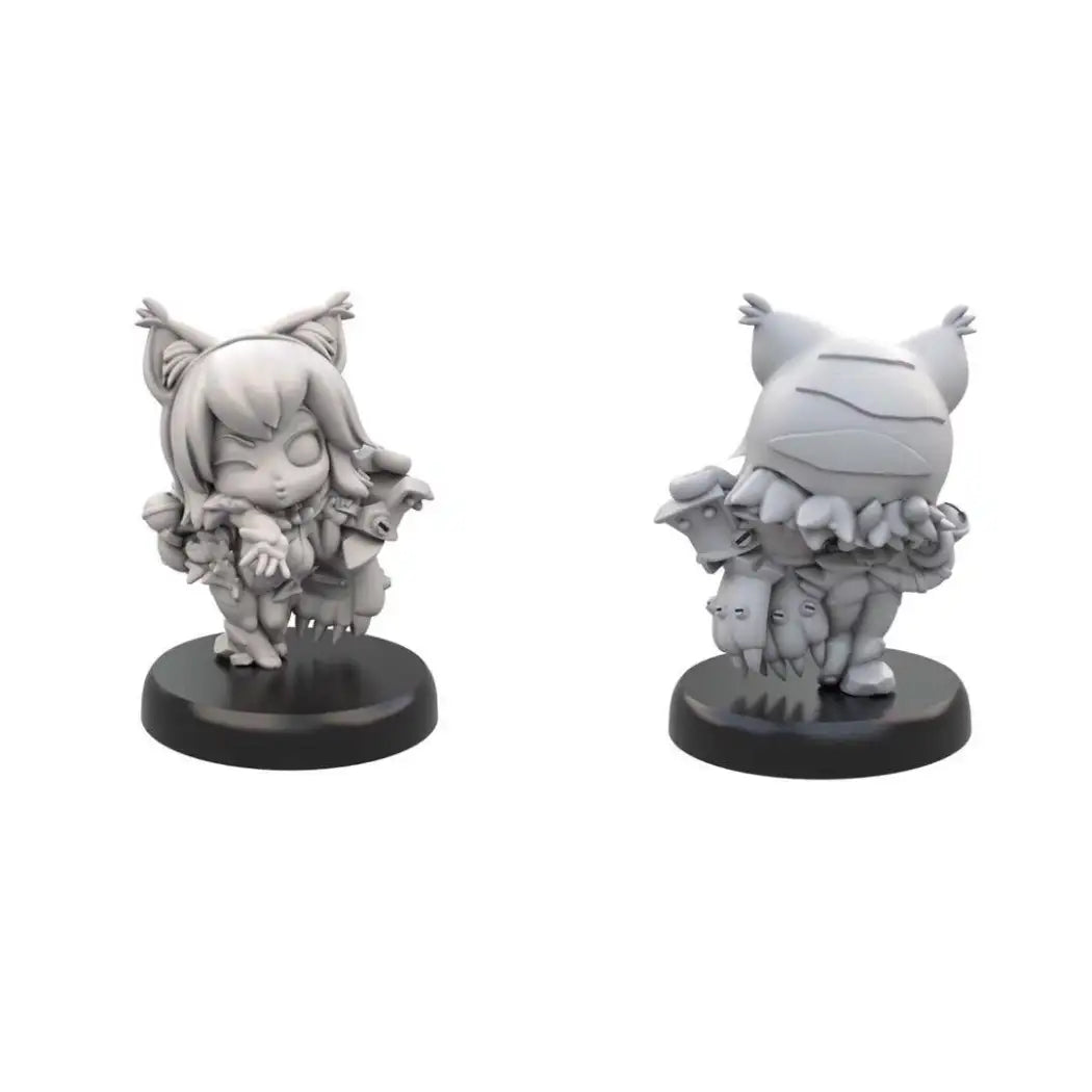 25mm 3pcs Resin Model Kit Mini Warriors Girls Fantasy Unpainted - Model-Fan-Store