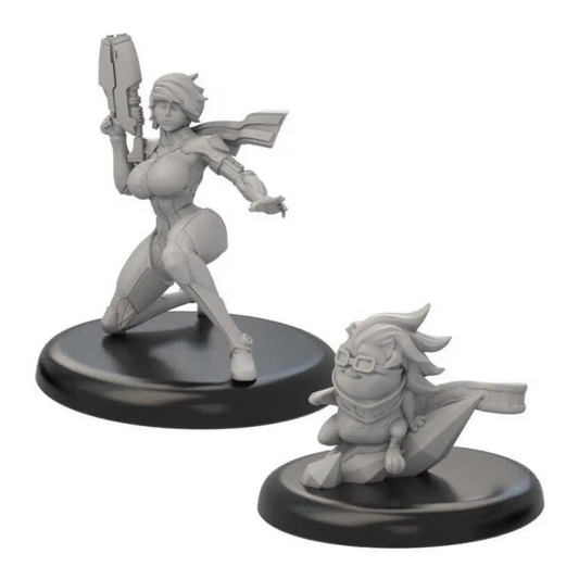 30mm 2pcs Resin Model Kit Future Mini Warriors Fantasy Unpainted - Model-Fan-Store