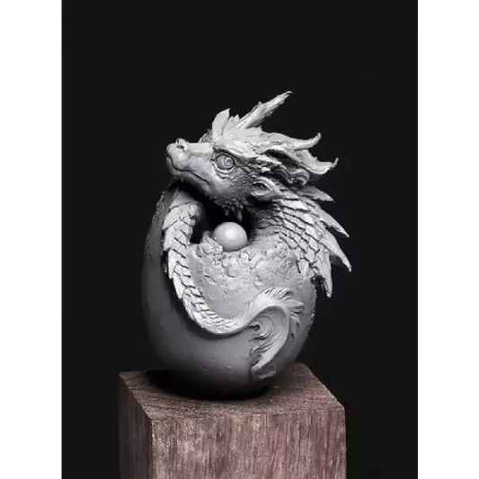 40mm Resin Model Kit SD Chinese Dragon Egg Baby Unpainted - Model-Fan-Store