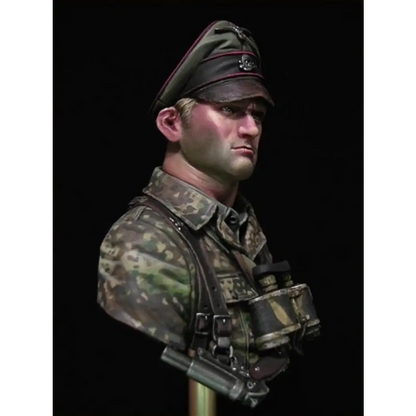 1/10 BUST Resin Model Kit German Officer Soldier WW2 Unpainted