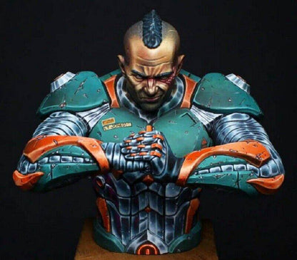 1/10 BUST Resin Cyberpunk Model Kit Space Soldier Mercenary Unpainted - Model-Fan-Store