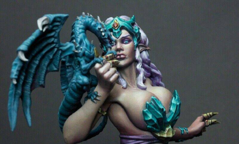 1/10 BUST Resin Model Kit Beautiful Girl Woman Mother of Dragons Unpainted - Model-Fan-Store