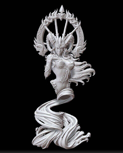 1/9 BUST 200mm Resin Model Kit Beautiful Girl Goddess of the Earth Unpainted - Model-Fan-Store