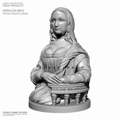 65mm BUST Resin Model Kit Beautiful Girl Mona Lisa TD-3455 Unpainted - Model-Fan-Store