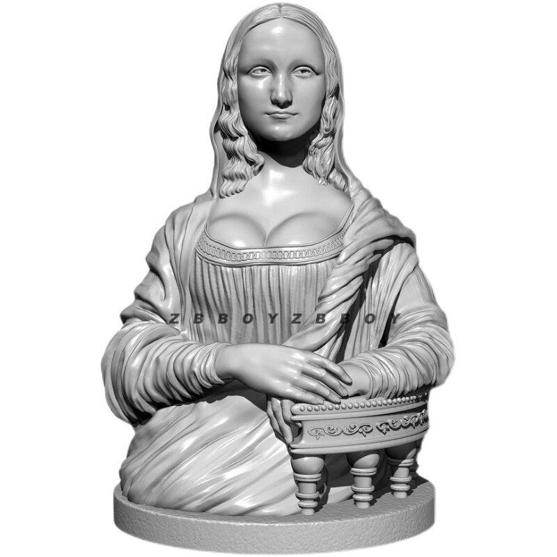 65mm BUST Resin Model Kit Beautiful Girl Mona Lisa TD-3455 Unpainted - Model-Fan-Store