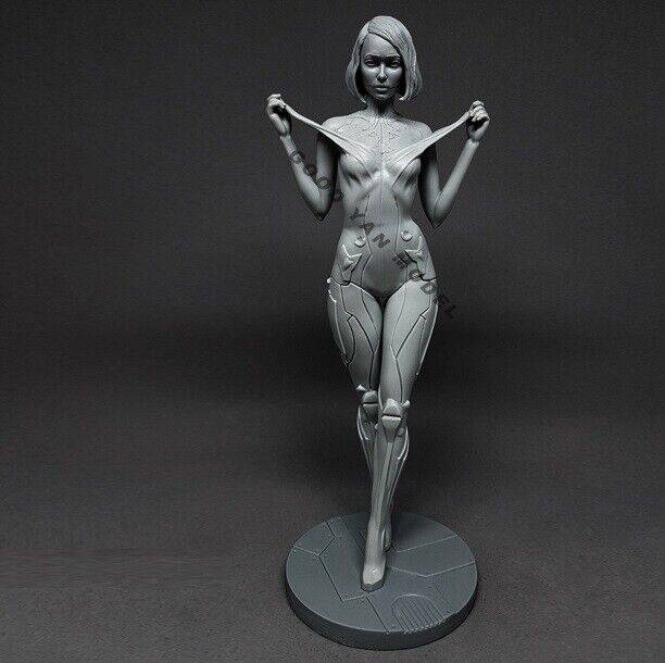 1/16 Resin Cyberpunk Model Kit Beautiful Girl Android Unpainted - Model-Fan-Store