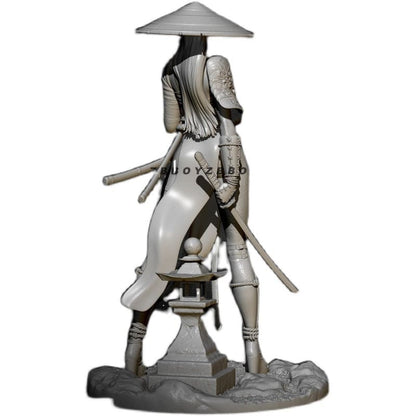 1/24 75mm Resin Model Kit Beautiful Girl Samurai Hunter Demon Fantasy TD-2526 Unpainted - Model-Fan-Store