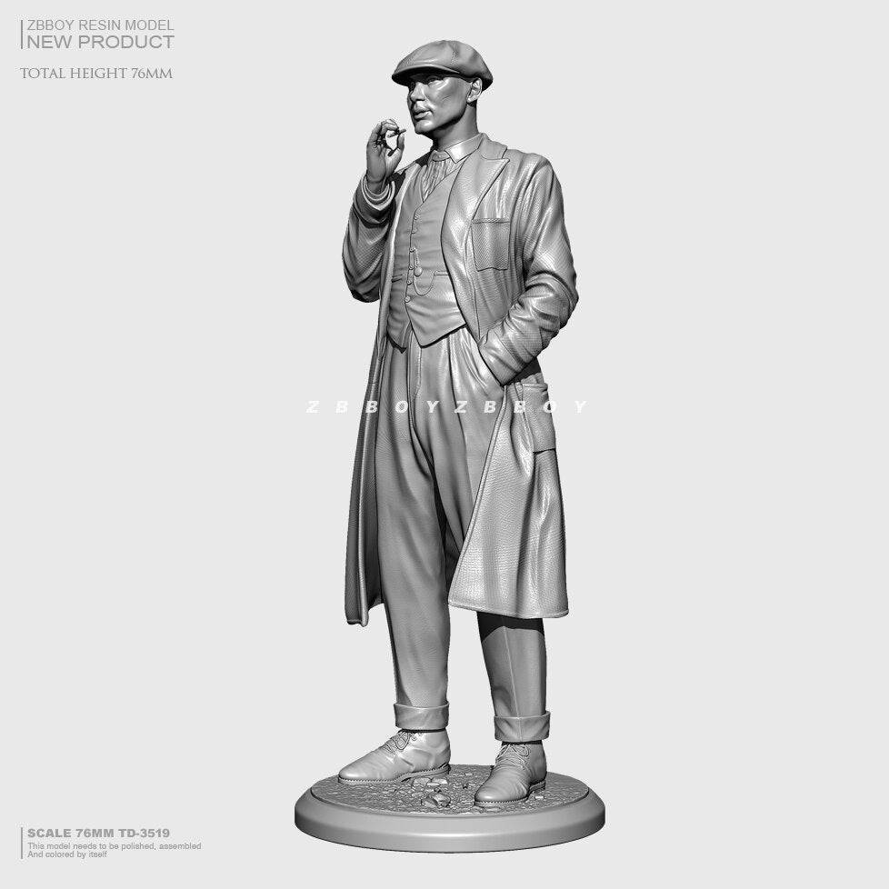 1/24 75mm Resin Model Kit Gangster Mafia Movie TD-3519 Unpainted - Model-Fan-Store