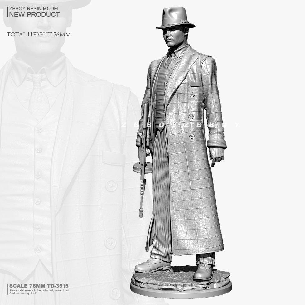 1/24 76mm Resin Model Kit Gangster Mafia Movie TD-3515 Unpainted - Model-Fan-Store