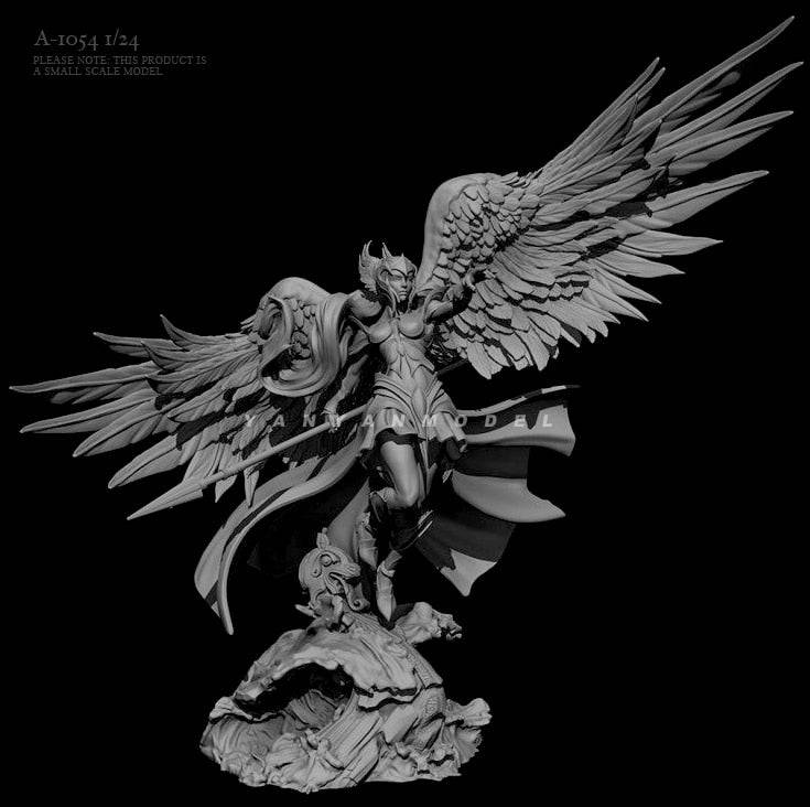 1/24 Resin Model Kit Battle Heavenly Angel Fantasy A-1054 Unpainted - Model-Fan-Store