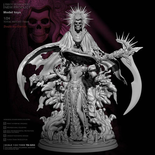 1/24 Resin Model Kit Beautiful Girl Witch Necromancer Fantasy TD-3253 Unpainted XXX - Model-Fan-Store