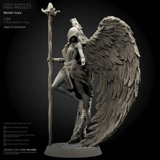 1/24 Resin Model Kit Beautiful Girl Woman Angel Fantasy TD-3290 Unpainted - Model-Fan-Store