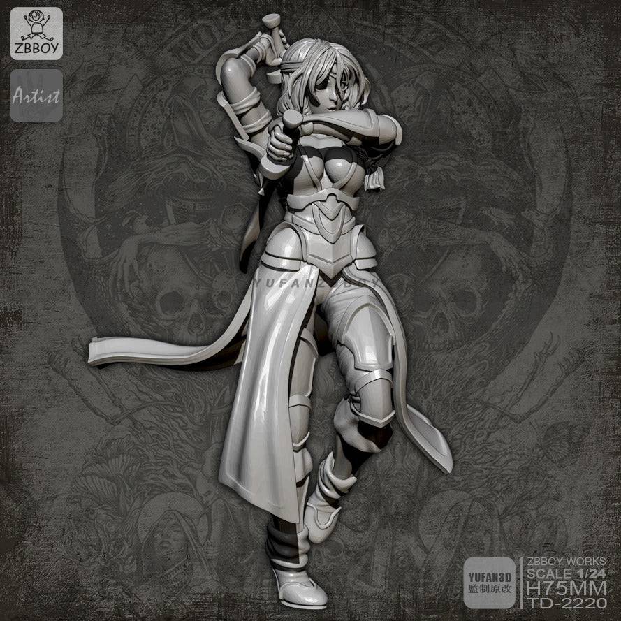 1/24 Resin Model Kit Beautiful Girl Woman Assassin Fantasy Unpainted - Model-Fan-Store