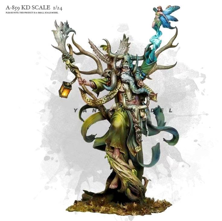 1/24 Resin Model Kit Druid Wizard Fantasy A-859 Unpainted - Model-Fan-Store