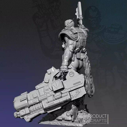 1/24 Resin Model Kit Future Soldier Space Mercenary Fantasy Unpainted - Model-Fan-Store