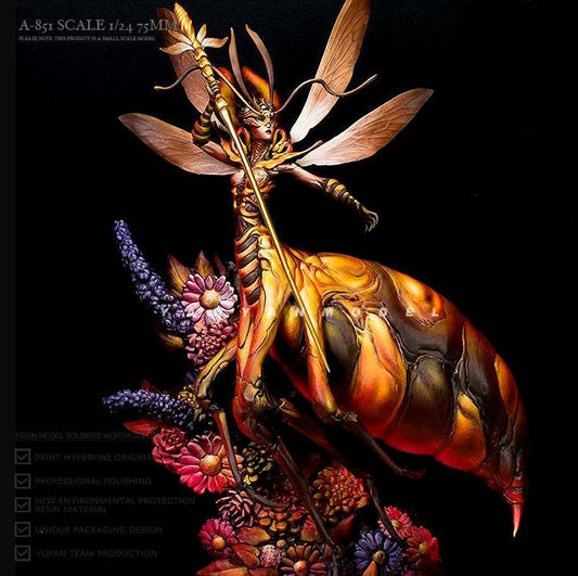 1/24 Resin Model Kit Girl Wasp Monster Fantasy A-851 Unpainted - Model-Fan-Store