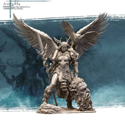 1/24 Resin Model Kit Heavenly Angel and Owl Fantasy A-1075 Unpainted - Model-Fan-Store