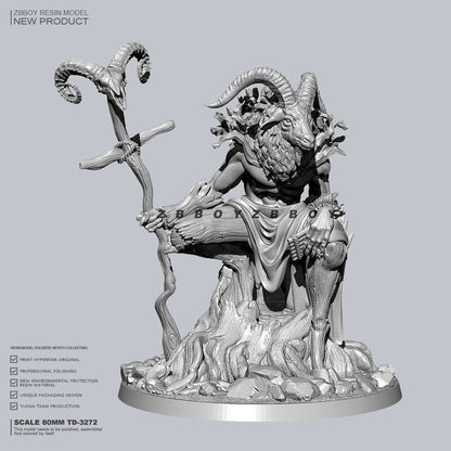 1/24 Resin Model Kit Sorcerer Khnum Ritual Creature Fantasy TD-3272 Unpainted - Model-Fan-Store