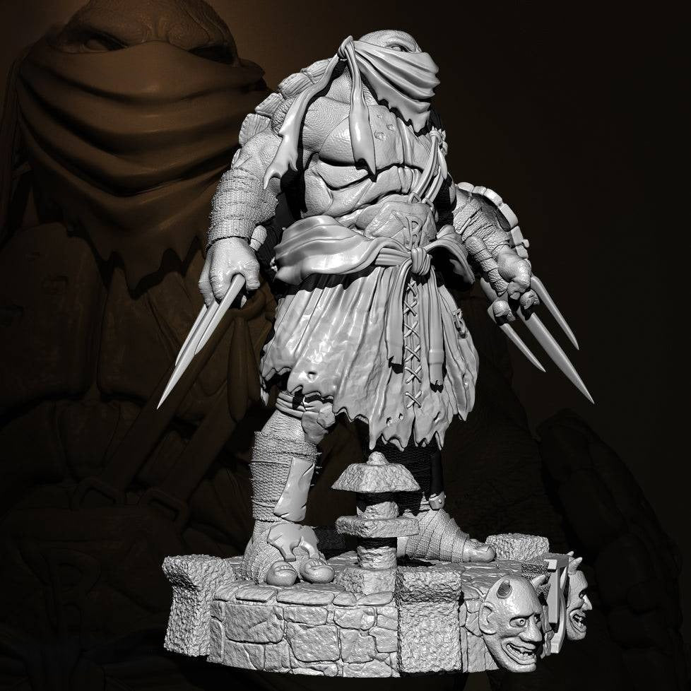 78mm Resin Model Kit Turtle Warrior Fighter Movie TD-3452 Unpainted - Model-Fan-Store