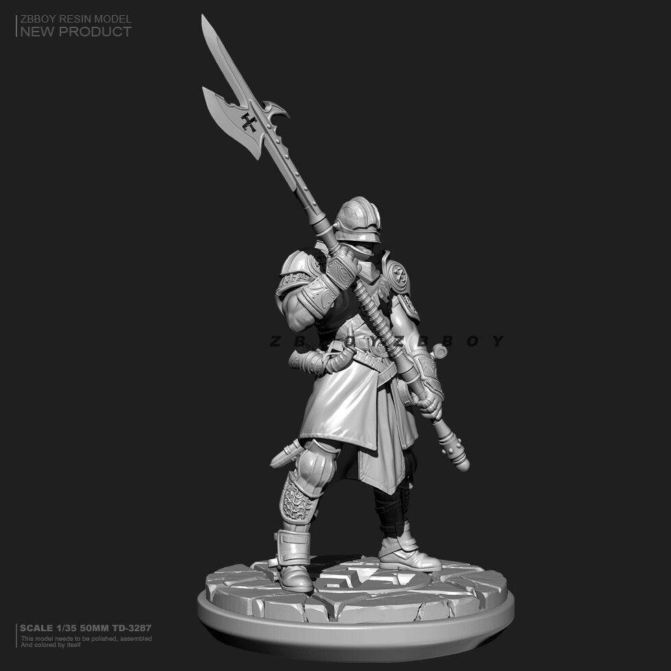 1/35 50mm Resin Model Kit Medieval Knight Warrior Fantasy TD-3287 Unpainted - Model-Fan-Store