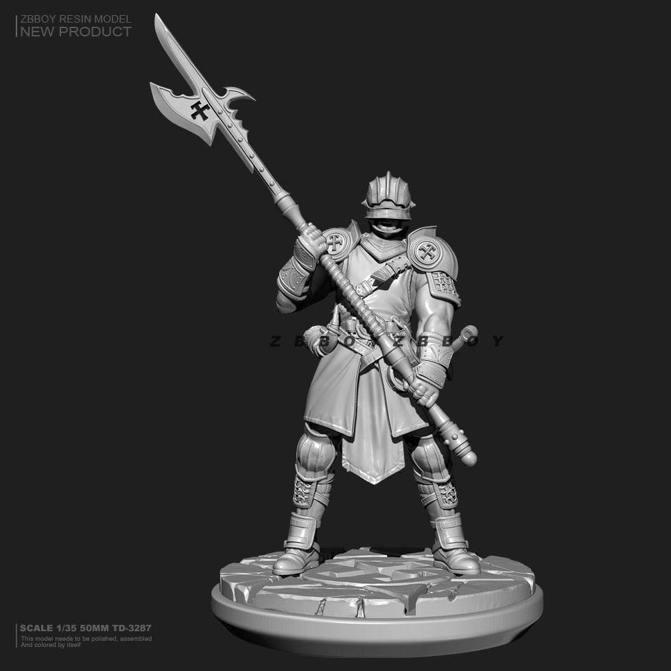 1/35 50mm Resin Model Kit Medieval Knight Warrior Fantasy TD-3287 Unpainted - Model-Fan-Store